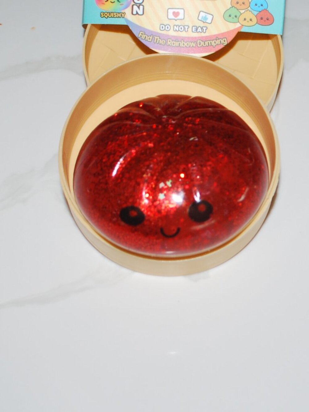 Squishy  Dumpling Glitter Red New
